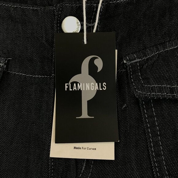 Flamingals Womens Curvy Fit Dark Wash Denim Jeans - Picture 4 of 11